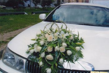 Свадебная флористика / Украшения для машин /  Украшение свадебного автомобиля "элеганс"